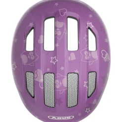 Abus Smiley 3.0, cykelhjelm, junior, purple star