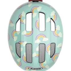 Abus Smiley 3.0 LED, cykelhjelm, junior, blue rainbow