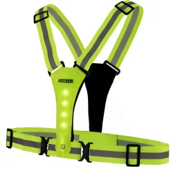 Accezzi LED refleksvest, grøn