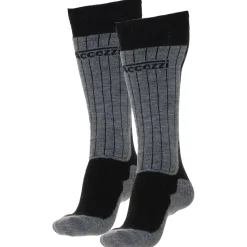 Accezzi Merino 80 skistrømper, 2 par, sort