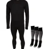 Accezzi skiundertøj + 3 par Coolmax skistrømper, herre