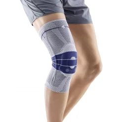 Bauerfeind GenuTrain 8, knæbandage m. silikone, blå
