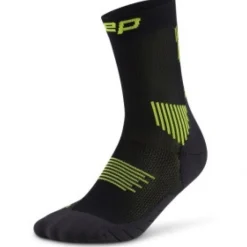 CEP Core Run Socks Mid Cut 5.0, løbestrømper, dame, sort/grøn