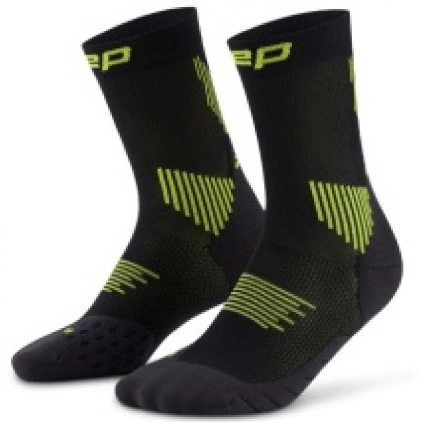 CEP Core Run Socks Mid Cut 5.0, løbestrømper, herre, sort/grøn
