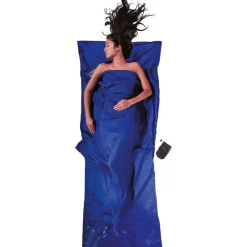 Cocoon TravelSheet,100% Silk, Sovepose, ultramarine blue
