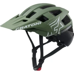 Cratoni Allset Pro, cykelhjelm, mat sort/grøn