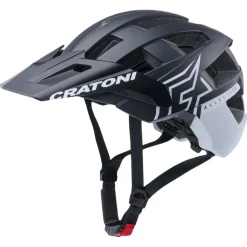 Cratoni Allset Pro, cykelhjelm, mat sort/hvid