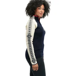 Dale of Norway Geilo, sweater, dame, navy/hvid