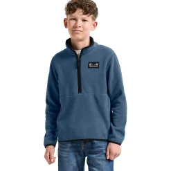 Didriksons Rubi, fleecetrøje, junior, blå