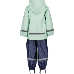 Didriksons Slaskeman, regnsæt, junior, mint/mørkeblå