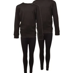 Helios Essential, skiundertøj, junior, sort, 2 sæt