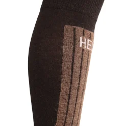 Helios Merino One 60, skistrømper, 2 par, brun