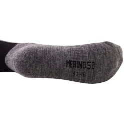 Helios Merino One 60, skistrømper, 2 par, sort