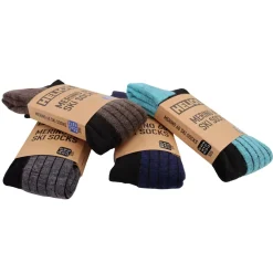 Helios Merino One 60, skistrømper, 2 par, sort