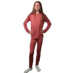 Helios Merino One, skiunderbukser, junior, lyserød