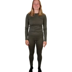 Helios Merino One skiundertøjssæt, dame, grøn