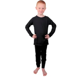 Helios Merino One, skiundertrøje, junior, sort