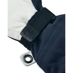 Hestra Army Leather Heli Ski, 3-finger skihandsker, junior, navy