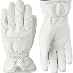 Hestra Primaloft Leather, skihandsker, dame, hvid