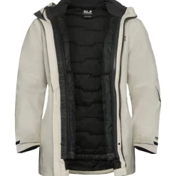 Jack Wolfskin Flowline 3in1, skijakke, dame, beige