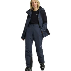 Jack Wolfskin Flowline 2L Ins, skibukser, dame, mørkeblå