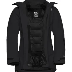 Jack Wolfskin Flowline Pro 2L Ins, skijakke, dame, sort