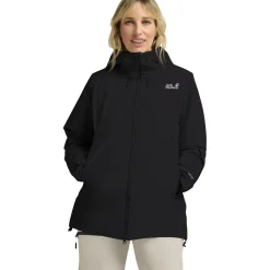 Jack Wolfskin Flowline Pro 2L Ins, skijakke, dame, sort