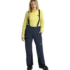 Jack Wolfskin Flowline Pro 2L Ins, skibukser, dame, mørkeblå