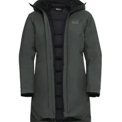 Jack Wolfskin Icecape 2L Down Ins, dunjakke, dame, mørkegrøn