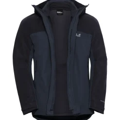 Jack Wolfskin Wild Places 3in1, skijakke, herre, mørkeblå