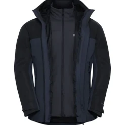 Jack Wolfskin Wild Places 3in1, skijakke, herre, mørkeblå