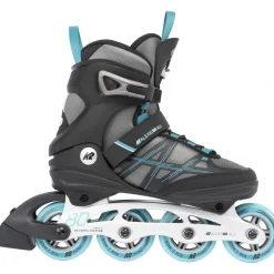 K2 Alexis 80 Alu, rulleskøjter, dame, sort/blå