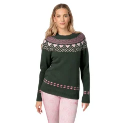 Kari Traa Sundve Knit, trøje, dame, mørkegrøn