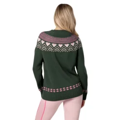 Kari Traa Sundve Knit, trøje, dame, mørkegrøn