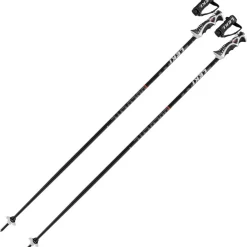 Leki Bold Lite S, skistave, sort/rød