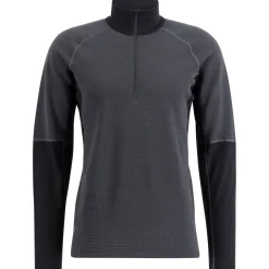 Lundhags Prime Merino Half Zip M, mellemlag, herre, grå/sort