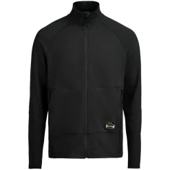 Lundhags Tived Merino Full Zip M, mellemlag, sort