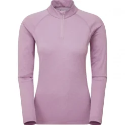 Montane F Dart Zip Neck, dame, lyserød