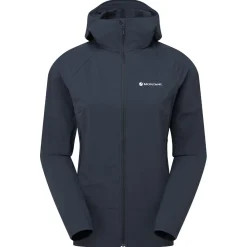 Montane F Tenacity Nano Hoodie, softshelljakke, dame, blå