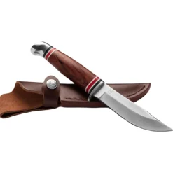Oyo Geilo Knife W/ Leather Sheath, jagtkniv, brun