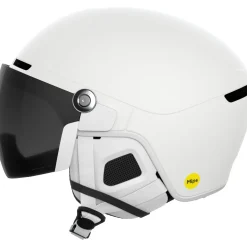 POC Obex Visor, skihjelm med visir, hydrogen white