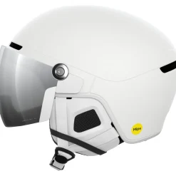 POC Obex Visor, skihjelm med visir, hydrogen white
