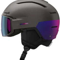 Salomon Driver Pro Sigma, skihjelm med visir, grå