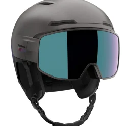 Salomon Driver Pro Sigma, skihjelm med visir, grå