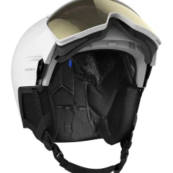 Salomon Driver Pro Sigma, skihjelm med visir, hvid