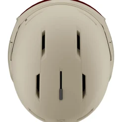 Salomon Osmo Simga, skihjelm med visir, beige