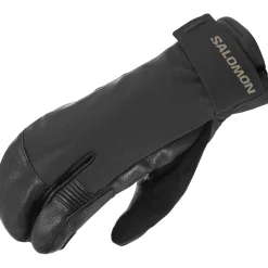 Salomon QST Paw GTX U, 3-finger handsker, sort