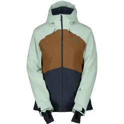 Scott Ultimate Dryo 10, skijakke, dame, lysegrøn/brun
