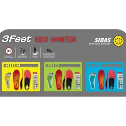 Sidas 3feet Eco Winter Mid, indlægssål, rød