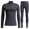 Swix RaceX Merino Half Zip/Pants sæt, herre, mørkegrå